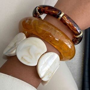 New bangle bracelets cuffs 3 piece set